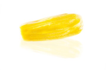 Real jackfruit with white isolated background