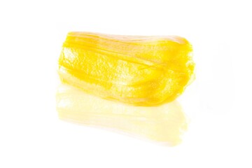 Real jackfruit with white isolated background