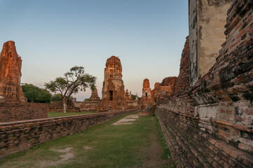 Ayutthaya UNESCO World Heritage Site, old ruins of Siam temples