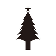 christmas tree vector icon, christmas pine tree icon