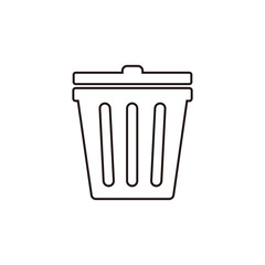 trash  icon vector illustration sign