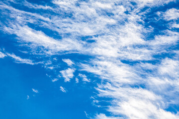 Blue sky with white cloud for background
