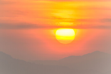 Sunrise background for high resolution printing