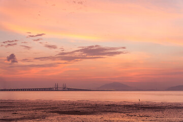 Sunrise background for high resolution printing