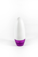 Unbranded deodorant container in a white isolated background