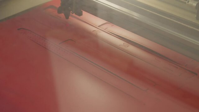 Laser cutter cutting templates to make PPE and various other things