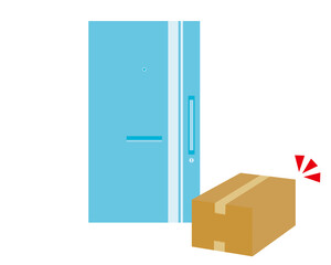 宅配　置き配　玄関　扉