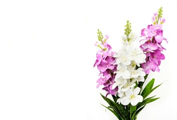 Naklejka na ściany i meble flower bouquet isolated on white background