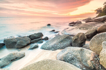 Batu ferringhi of George Town Penang sunrise or sunset view by the shore