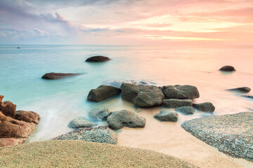 Batu ferringhi of George Town Penang sunrise or sunset view by the shore