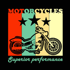 motorcycle illustrations for t shirt design