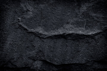 black stone natural background, dark grey slate