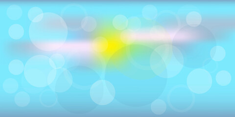 Watercolor pastel in blue, yellow, pink. Rainbow soft background. Vector image.