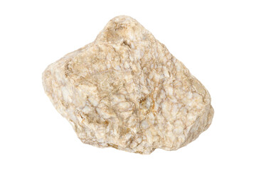 Nature quartz stone isolated on white background