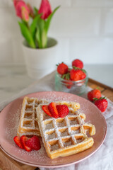 Strawberry Waffles