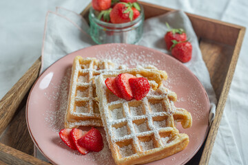 Strawberry Waffles