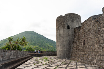 Banda Neira Islands, Banda Sea, Maluku, Indonesia. Fort Belgica and Fort Holanda.