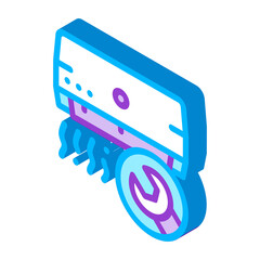 Air Cooling Conditioner vector isometric sign. color isolated symbol illustration