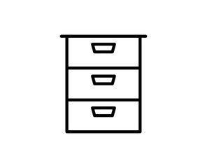 Cabinet line icon