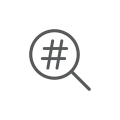 Search hashtag icon. Vector Illustration