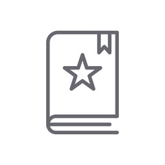 Book icon. Bookmark symbol modern, simple, vector, icon for website design, mobile app, ui. Vector Illustration