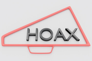 HOAX - disinformation concept