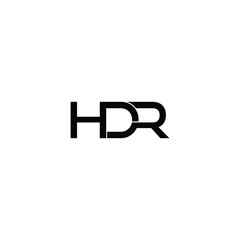 hdr letter original monogram logo design