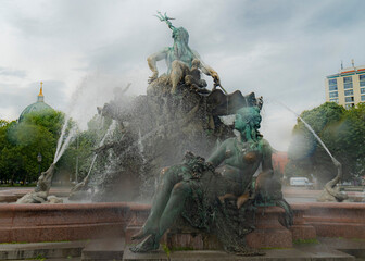 Neptunbrunnen in Berlin Nahaufnahmen © Jochen