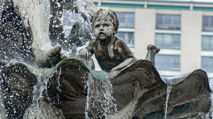 Neptunbrunnen in Berlin Nahaufnahmen © Jochen