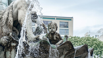 Neptunbrunnen in Berlin Nahaufnahmen © Jochen