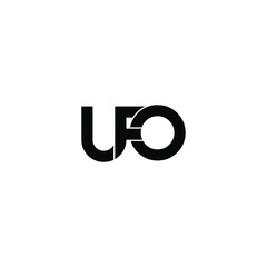 Fototapeta premium ufo letter original monogram logo design
