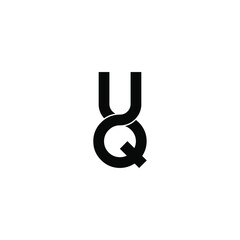 uq letter original monogram logo design
