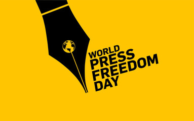 World press freedom day concept vector illustration. World Press Freedom Day or just World Press Day to raise awareness of the importance of freedom of the press.