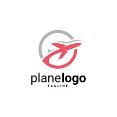 Airplane Logo Template Design Vector