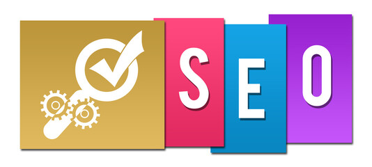 SEO - Search Engine Optimization Professional Colorful 