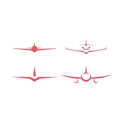 Airplane Logo Template Design Vector