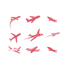 Airplane Logo Template Design Vector