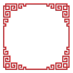 3D chinese border frame 37