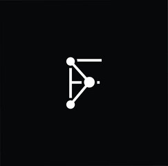  Professional Innovative Initial F logo and FF logo. Letter F FF Minimal elegant Monogram. Premium Business Artistic Alphabet symbol and sign
