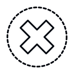 Obraz premium math education school science arithmetic multiplication symbol line and style icon