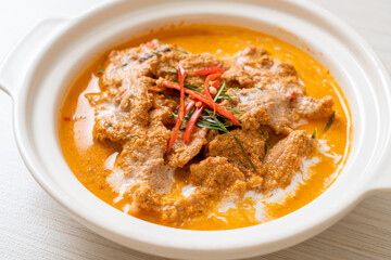 panang curry with pork