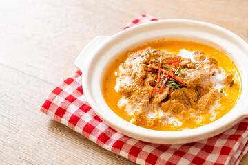 panang curry with pork