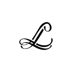 LL L letter logo design vector
