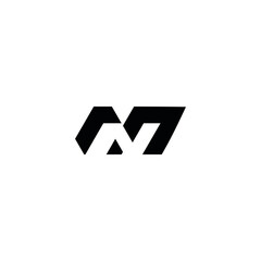 NN N letter logo design