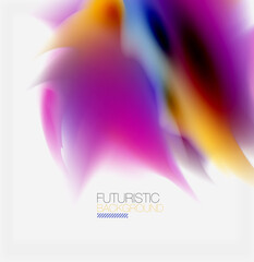 Liquid fluid color splashes abstract background, bright colorful shapes. Techno futuristic vector abstract background For Wallpaper, Banner, Background, Card, Book Illustration, landing page
