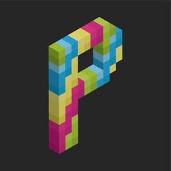 Isometric alphabet P