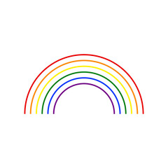 Rainbow icon. LGBTQ symbol modern, simple, vector, icon for website design, mobile app, ui. Vector Illustration