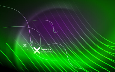 Abstract background - neon line design for Wallpaper, Banner, Background, Card, Book Illustration, landing page