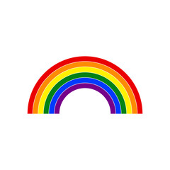Rainbow icon. LGBTQ symbol modern, simple, vector, icon for website design, mobile app, ui. Vector Illustration