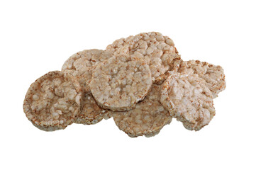 dry bread isolated on white background